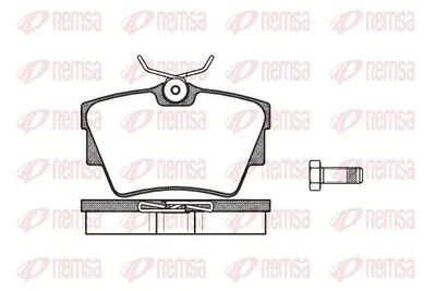 Produktbild von REMSA Bremsbeläge Satz Hinten Bremsklötze für OPEL Vivaro A Kastenwagen (X83) 0591.30
