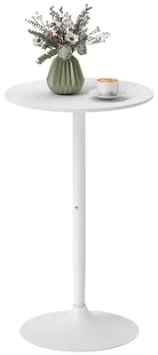 Productafbeelding van Bartafel, statafel, tafel voor 2 personen, 60 x 60 x 102 cm, wit