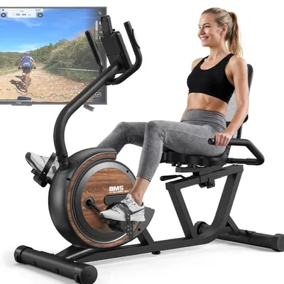 Immagine prodotto di Bicicletta da allenamento indoor - Bicicletta fitness da interno con supporto per l'app Kinomap e monitoraggio della frequenza cardiaca