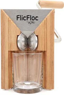 Image de Moulin KoMo 01004 FlicFloc. Bois Acier inoxydable