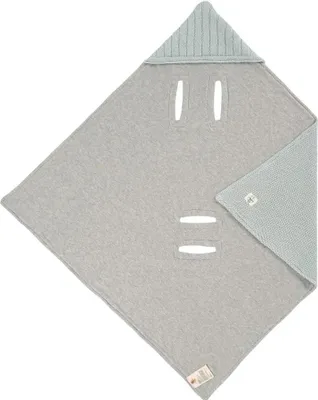 Produktbild von Lässig Einschlagdecke - Auto Kindersitz, Deckenverpackung, Grau, Mintfarbe, Junge/Mädchen