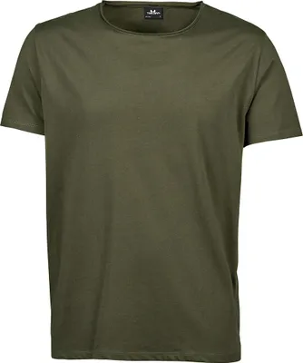 Produktbild von Tee Jays 5060 | Herren Raw Edge Tee / 100 %ringgesponnene,gekämmte Baumwolle - Farbe: Olive - Größe: M