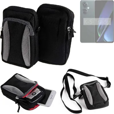 Produktbild von K-S-Trade Holster Schutz Hülle kompatibel mit Oppo K11x Handy Hülle Gürteltasche Umhängetasche mit Zusatzfach schwarz