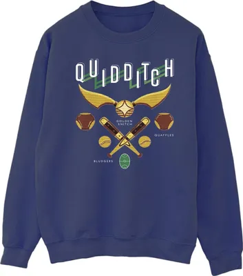 Produktbild von Harry Potter - "Quidditch Bludgers Quaffles" Sweatshirt für Herren BI28975 (M) (Marineblau)