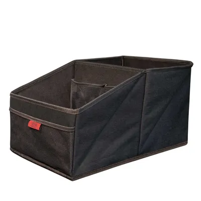 Zdjęcie produktu dla HEYNER® Organizer do fotelika samochodowego, torba do przechowywania fotelika, składana torba na przybory, oszczędzająca miejsce z uchwytem, uchwytem na kubek i zapięciem na pasek