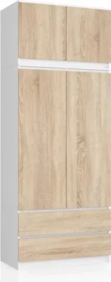 Immagine prodotto di Armadio con prolunga 90 cm LOTA - bianco / rovere sonoma