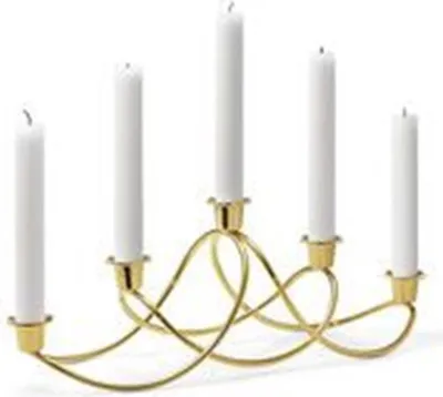 Produktbild von Georg Jensen HARMONY CANDLEHOLDER 18 KT GOLD PLATED STAINLESS STEEL 3586142