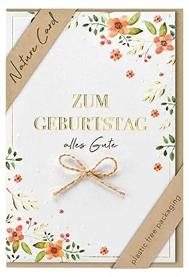 Produktbild von bsb - Karte zum Geburtstag - Nature Card - Nachhaltige Karten zum Geburtstag - G