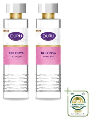 Imagen del producto de 2 unidades de Duru Eau de Cologne, desinfectante de manos con aroma a flor de cerezo, 400 ml - Paquete de ahorro - 2 unidades