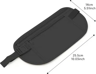 Produktbild von INF Schlanke Laufgürtel-Hüfttasche für Outdoor-Sportarten Schwarz