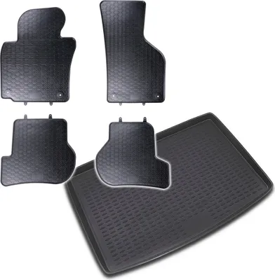 Produktbild von Gummi Kofferraumwanne + Fußmatten Set für VW Golf Plus, Bj. 12/2004-2012