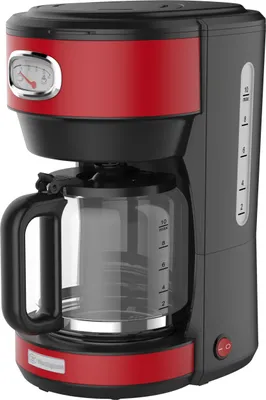 Produktbild von Westinghouse WKCMR621RD, Filterkaffeemaschine, 1,25 l, Gemahlener Kaffee, 1000 W, Schwarz, Rot