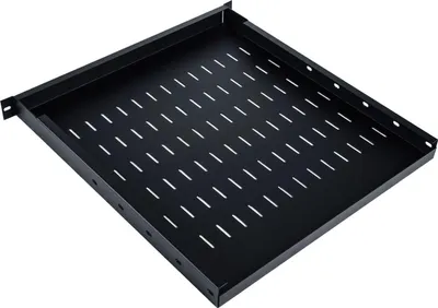 Obrázek produktu pro Digitus TN-19-5/9-1U-W-BK, Police, Ocel, Černá, 1 kusů