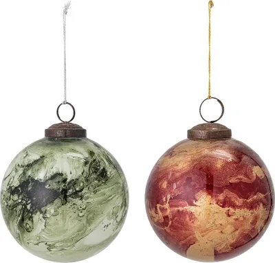 Obrázok produktu pre Vianočné ozdoby Marble M, 2 ks.