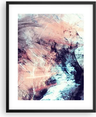 Produktbild von Gerahmtes Poster - Schwarzer Rahmen - Abstraktion modern - 40x50 cm - Wand Bild - Wanddeko - Wandbilder - Kunstposter - Wandposter - Bilderrahmen - Bilder - Kunstdruck - Wandbild - P2BPA40x50-3423