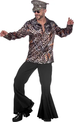 Produktbild von Party Discohemd Heer Luipaard S-48