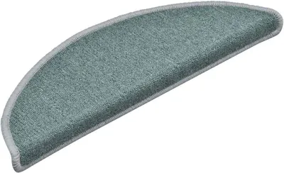 Produktbild von vidaXL Stufenmatten 30 Stk. 56x17x3 cm Seeblau Halbrund