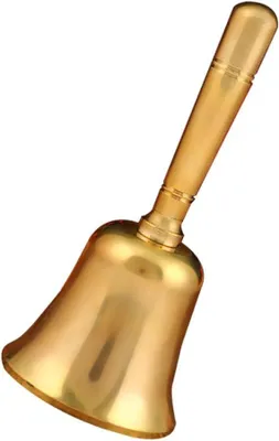 Produktbild von Kleine Messingglocke, Vintage-Serviceglocke fš¹r Restaurant/Bš¹ro/Hotel, authentischer Retro-Stil