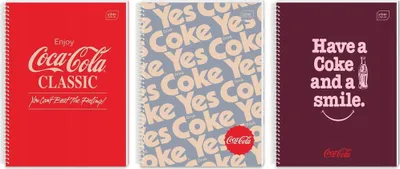 Zdjęcie produktu dla Kołozeszyt A4 kratka 100 kartek Coca-Cola Interdruk spiralny