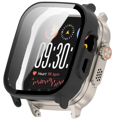 Obrázek produktu pro Pouzdro na chytré hodinky + ochranné sklo pro Oppo Realme Watch 5, ochranný kryt z PC, černý