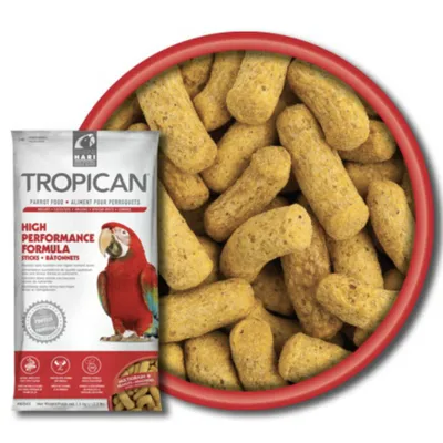 Immagine prodotto di Hagen Hari Tropican Parrot High Performance Sticks Mangime di transizione o giornaliero per diete con un fabbisogno nutrizionale elevato (uccelli giovani, uccelli nel periodo di muta - 1,5kg