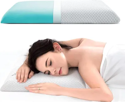 Produktbild von AOTOZE Schlankes Gel-Memory-Schaum-Kissen für alle Schlaftypen