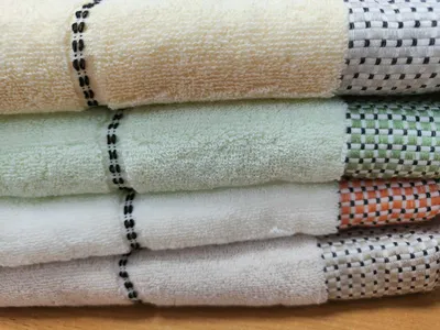 Produktbild von Baumwollhandtuch 50x90cm Beige 460g/m²