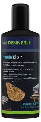Produktbild von Dennerle Humin Elixir, 250 ml - Tropische Huminstoffe und Fulvosäuren, fördert die Gesundheit der Aquarienbewohner