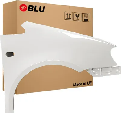 Zdjęcie produktu dla BLU Błotnik Premium pasujący do VW Volkswagen Caddy III 3 2K L902 Prawy Biały GrauWeiss | 2004-2010 | Przedni Przód | Lakierowany | Gotowy do montażu | Ocynk