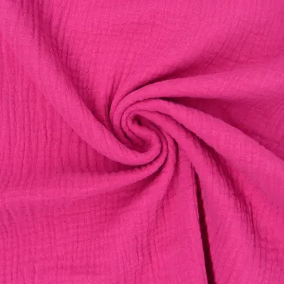 Produktbild von Musselinstoff Meterware Baumwolle einfarbig pink einfarbig pink