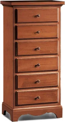 Immagine prodotto di Milani Home - cassettiera in legno massello 50 x 35 x 105 cm, noce
