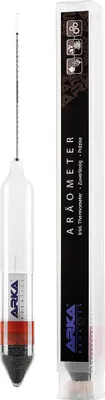 Produktbild von Arka Aräometer inkl.Thermometer Salzgehaltes/Dichte und Temperaturmessung