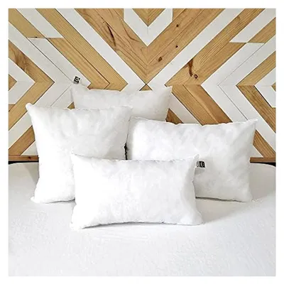 Produktbild von 4er Set Kissenfüllungen 50x30 cm aus hochdichter silikonisierter Hohlfaser für Sofakissen und Dekokissen
