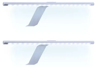Produktbild von kalb | LED Kleiderschrankleuchte Schrankbeleuchtung Regalbeleuchtung 2er SET tageslichtweiss mit Fußschalter