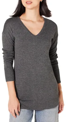 Immagine prodotto di A. Maglia tunica leggera da donna, con maniche lunghe e scollo a V
