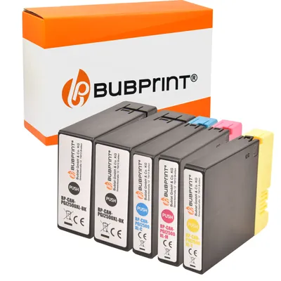 Produktbild von 5 Druckerpatronen kompatibel für Canon PGI-2500XL für Maxify IB4050 MB5050 MB5100 MB5150 MB5155 MB5300 MB5350 MB5400 MB5450 MB5455 BK/C/M/Y
