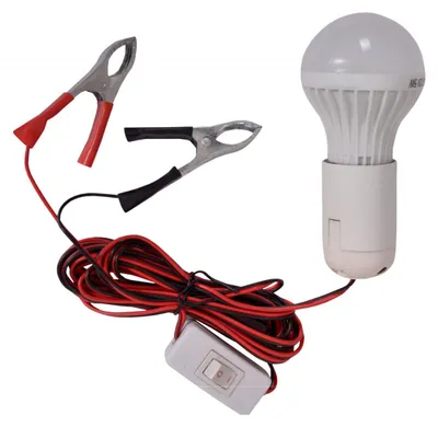Produktbild von Verstellbare LED-Arbeitslampe mit Klemmen, Kabel und Schalter, 12 V, 9 W