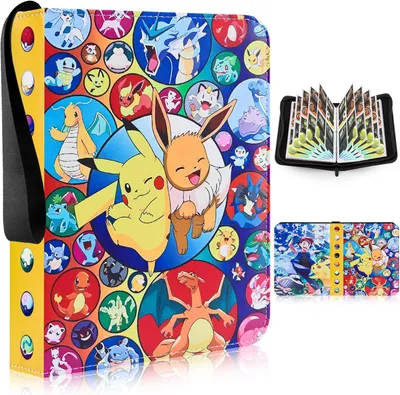 Produktbild von Pokémon Sammelalbum, Sammelkarten Album 4 Tasche, 50 Seiten 400 Karten, Kompatibel Diverse Karten