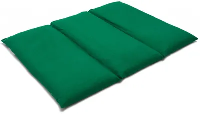 Produktbild von GIRAFFENLAND Rapssamenkissen groß 40x30cm - 3-Kammer - grün - Wärmekissen - Körnerkissen