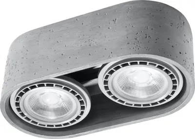 Produktbild von PLAFON DIEGIX 2 ES111 Beton Grau von Lumilo