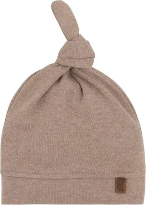 Produktbild von Baby's Only Knotenmütze Melange - Clay - 3-6 Monate - 100% Baumwolle