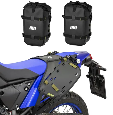 Obrázok produktu pre SCHNORR BagHub + bočné tašky, sada 2 ks 24 l mäkké motocyklové tašky – kompatibilné s modelom Yamaha Ténéré 700