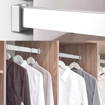 Productafbeelding van Ruimtebesparende Kledingrek 110 cm met Hangerstang