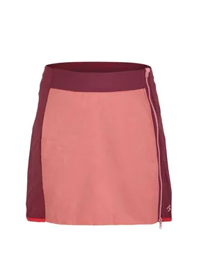 Rock SKIRT ALPHA LADY von DirectAlpine in Rosa und Burgunder mit seitlichem Reißverschluss.
