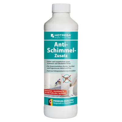 Produktbild von HOTREGA Anti Schimmel Zusatz 500 ml - Sofort- und Langzeitschutz gegen Schimmel