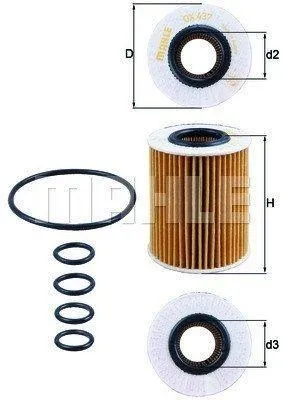 Zdjęcie produktu dla Filtr oleju KNECHT OX 437D