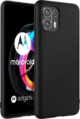 Produktbild von Conie TPU Schutzhülle für Motorola Edge 20 Lite Tasche Case Cover Bumper Silikon Hülle in Schwarz matt