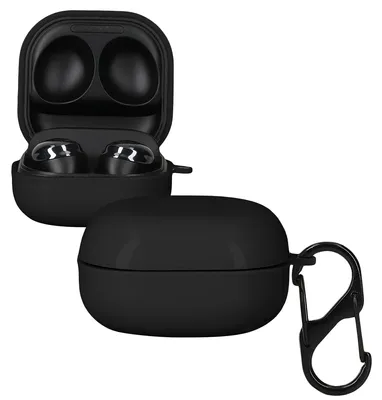 Produktbild von kwmobile Hülle kompatibel mit Samsung Galaxy Buds 2 Pro / Buds 2 / Buds Live Hülle - TPU Case - Schutzhülle für Kopfhörer - Cover in Schwarz