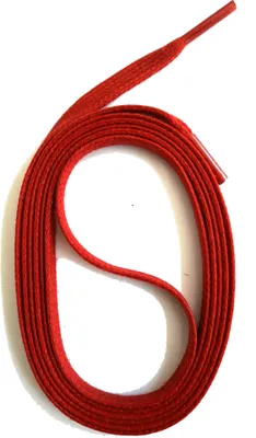 Produktbild von SNORS gewachste Schnürsenkel flach - ROT - 6-7mm - 90cm