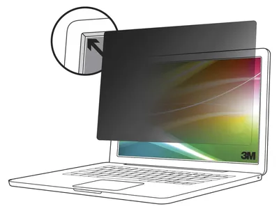 Produktbild von 3M BP140W9B Blickschutzf. 16:9 14  Bright Screen für Laptop